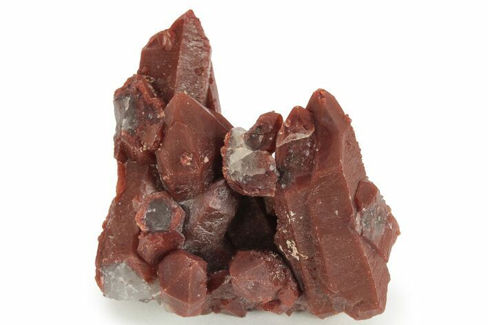 Natural, Red Quartz Crystal Cluster - Morocco #233460